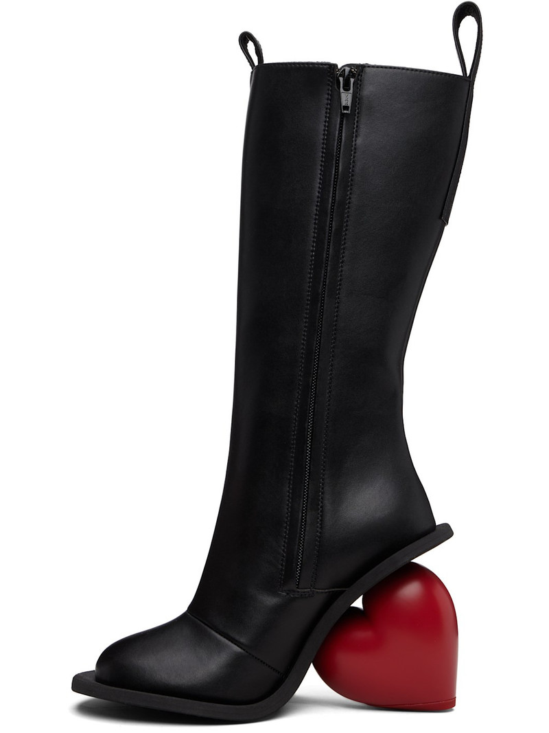 YUME YUME Black & Red Love Tall Boots outlook