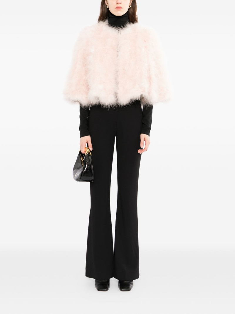 Yves Salomon feather cropped coat outlook