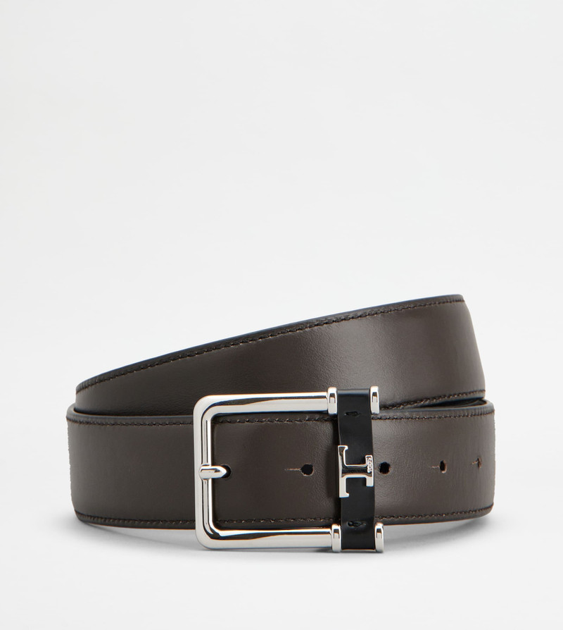 Tod's REVERSIBLE BELT IN LEATHER - BLACK, BROWN outlook
