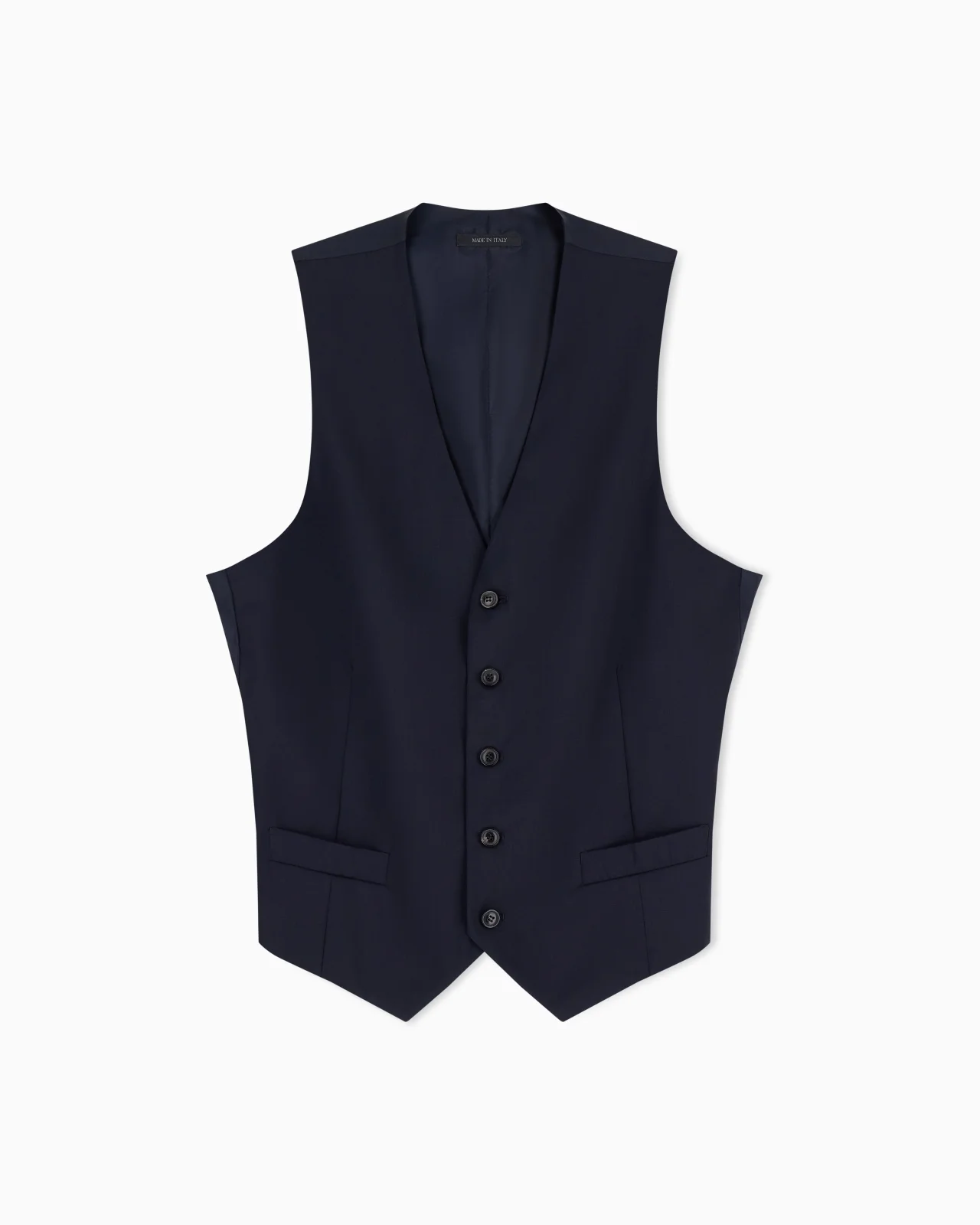Single-breasted waistcoat in virgin wool - 1