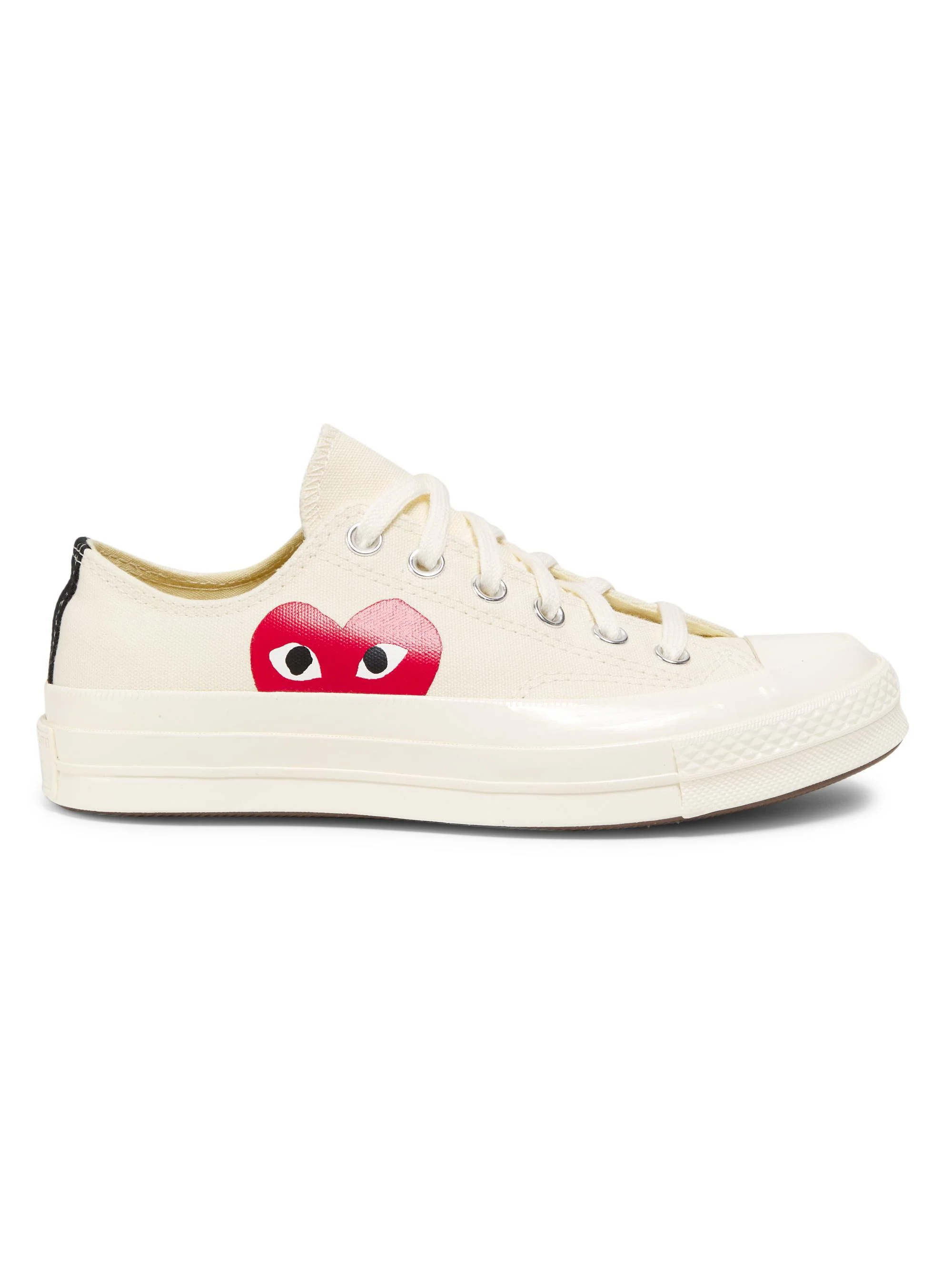 Women's CdG PLAY x Converse Women's's Chuck Taylor All Star Peek-A-Boo Low-Top Sneakers - White - 1