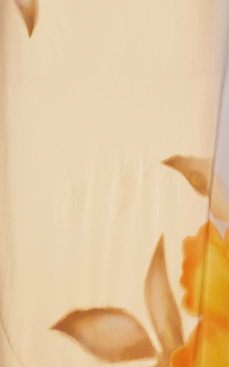 SIR. Serene Silk Dress yellow outlook