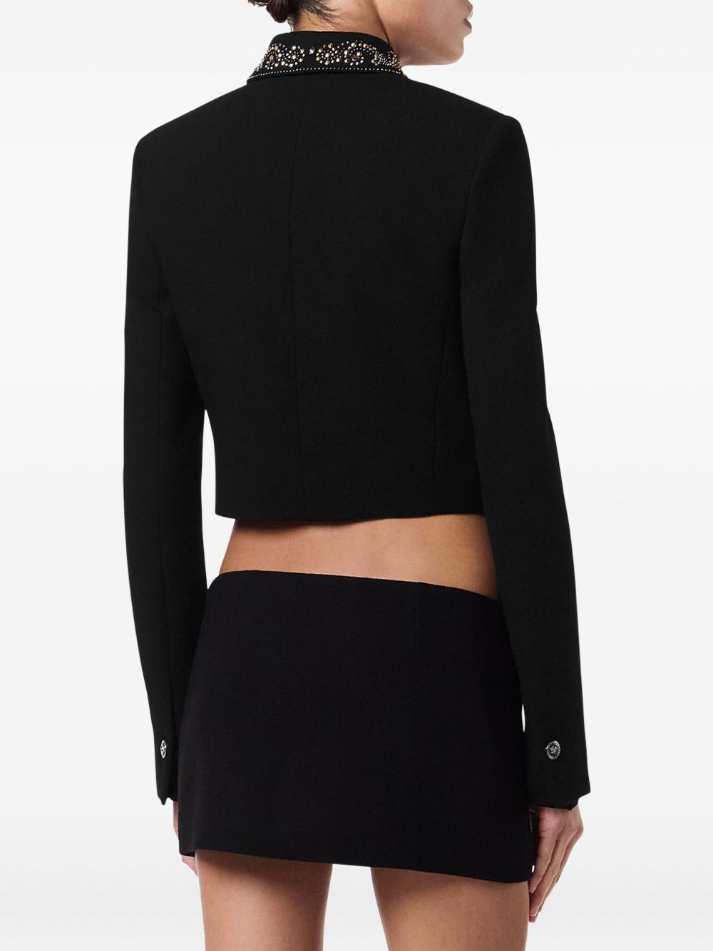 embellished-pocket jacket - 3