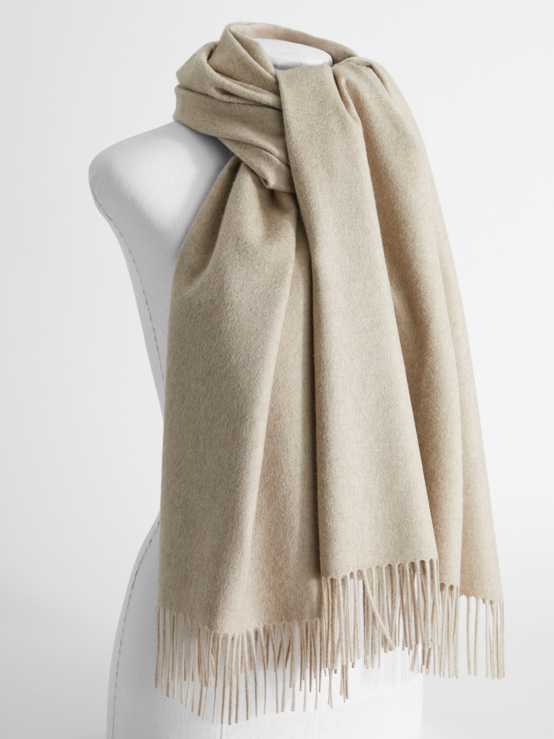 Cashmere stole with embroidery - 2