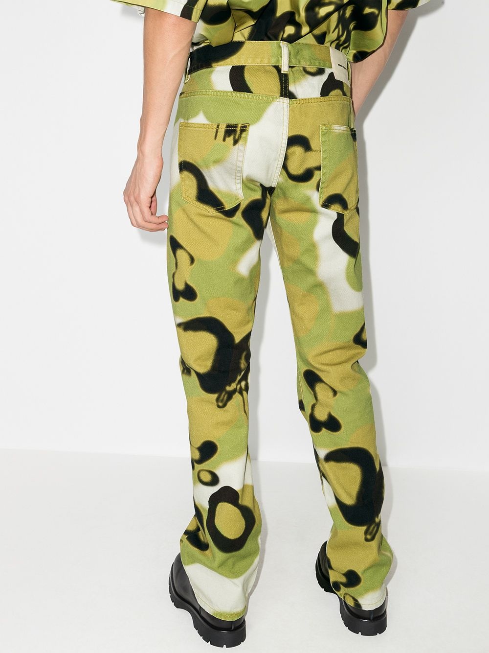 camouflage print loose jeans - 3