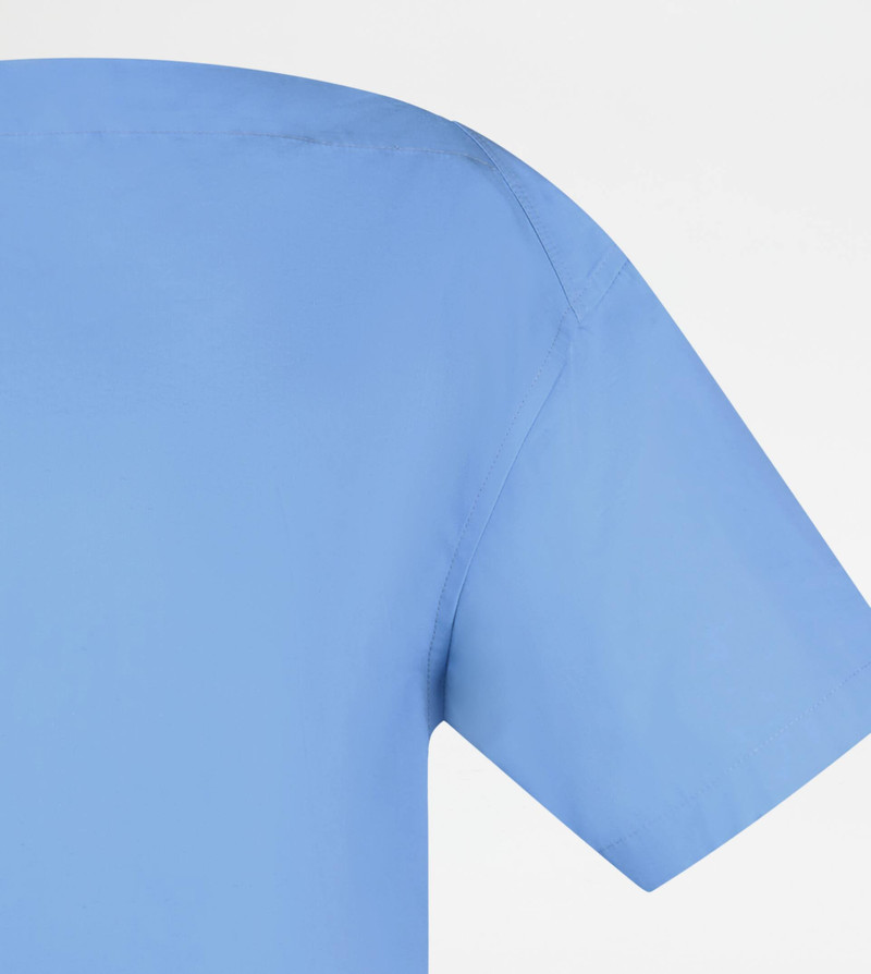 BLOUSE IN POPLIN - LIGHT BLUE 7