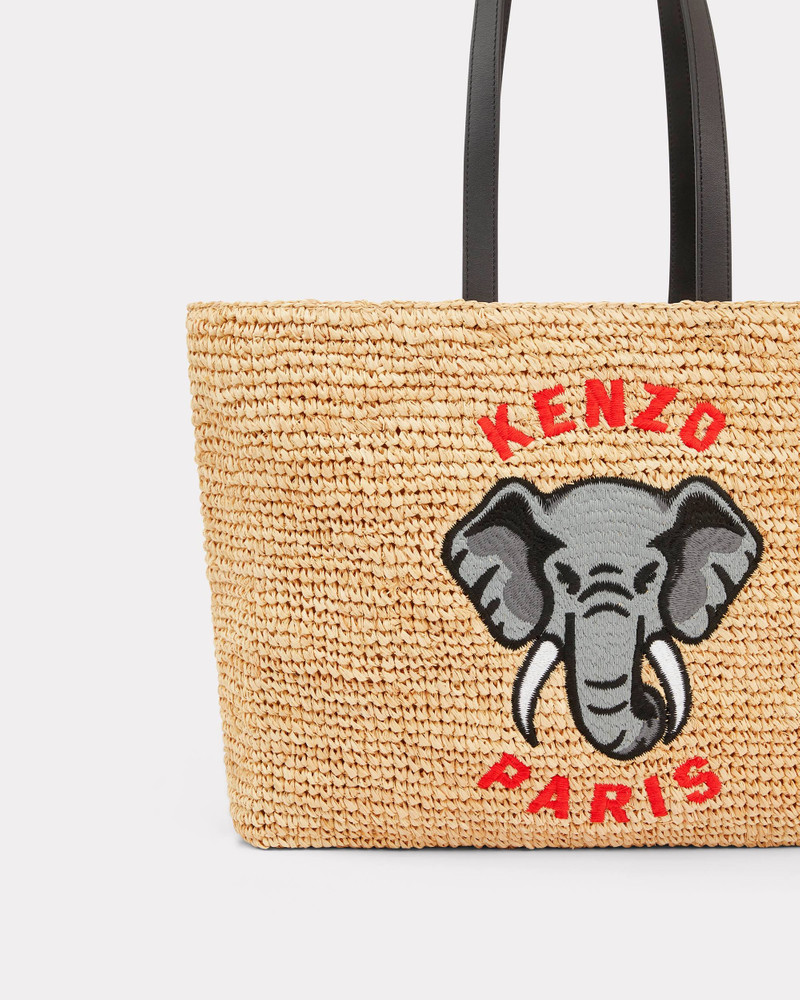 KENZO Large raffia tote bag outlook