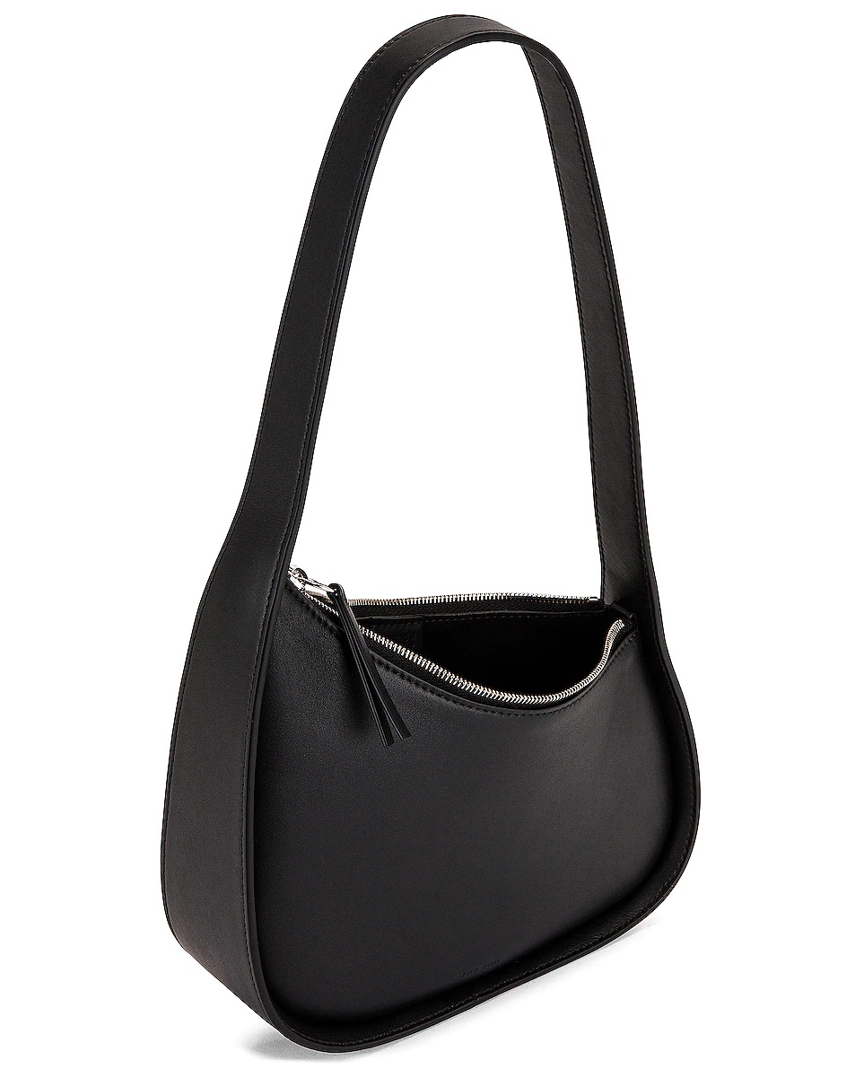 Leather Half Moon Bag - 5