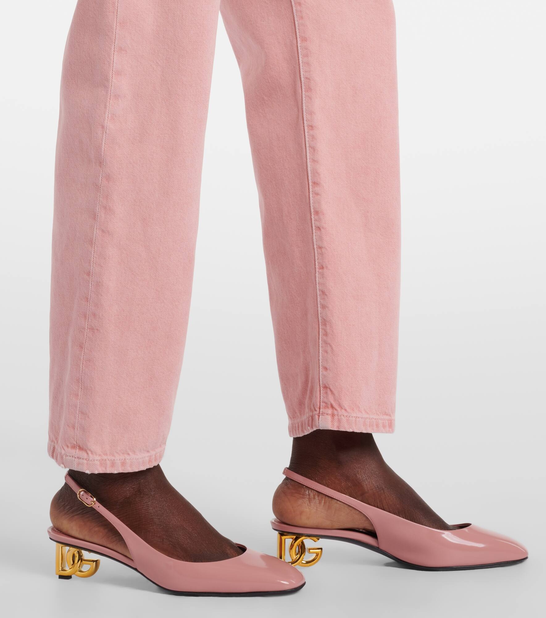 Mid-rise straight leg jeans - 5