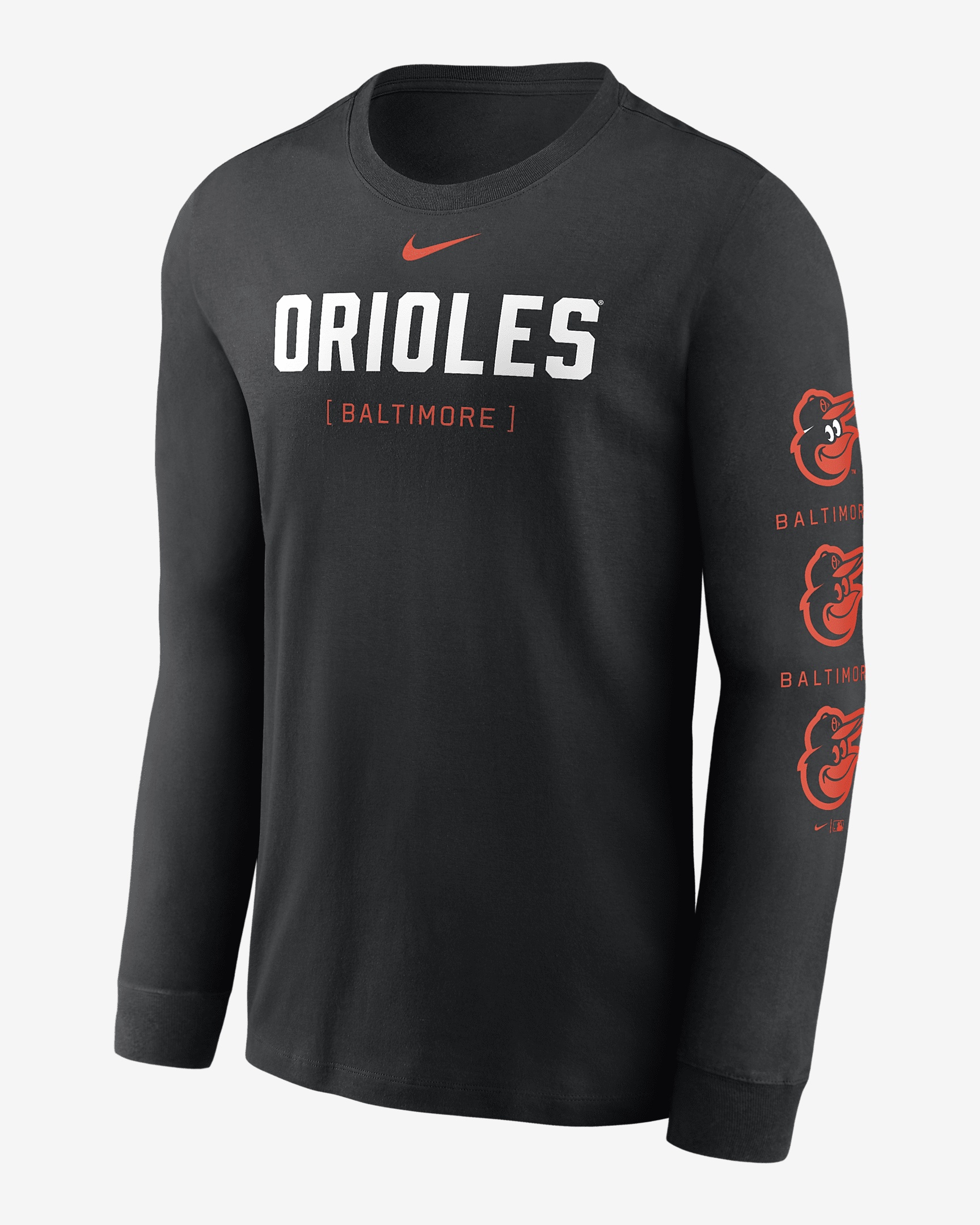 Baltimore Orioles Repeater Nike Men's MLB Long-Sleeve T-Shirt - 1