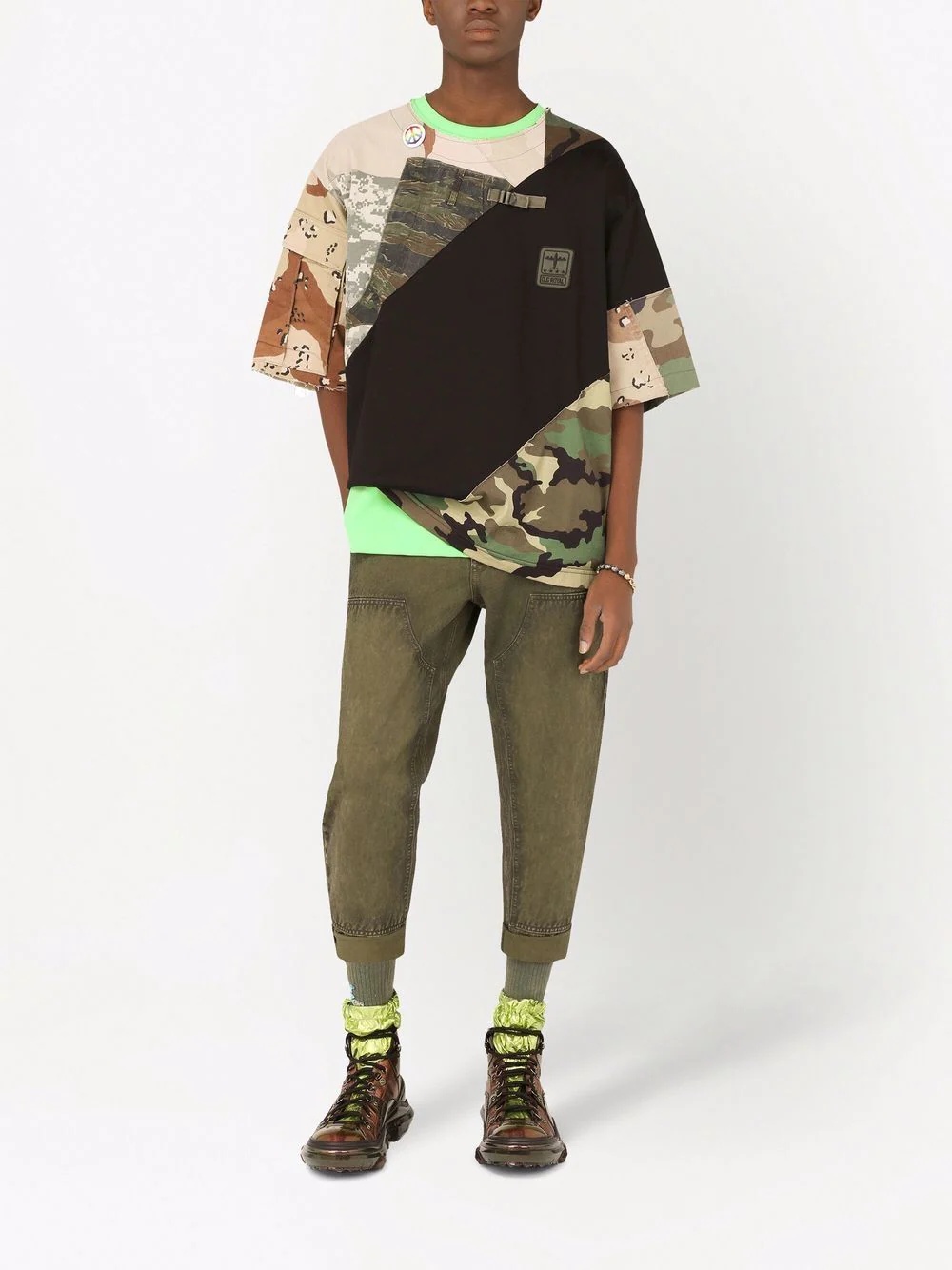 deconstructed military T-shirt - 2