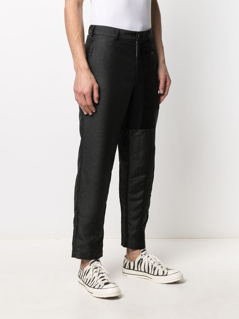 PATCHWORK STRAIGHT-LEG TROUSERS - 3