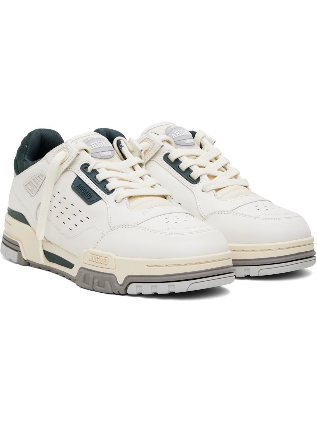 White & Green Onyx Sneakers - 4