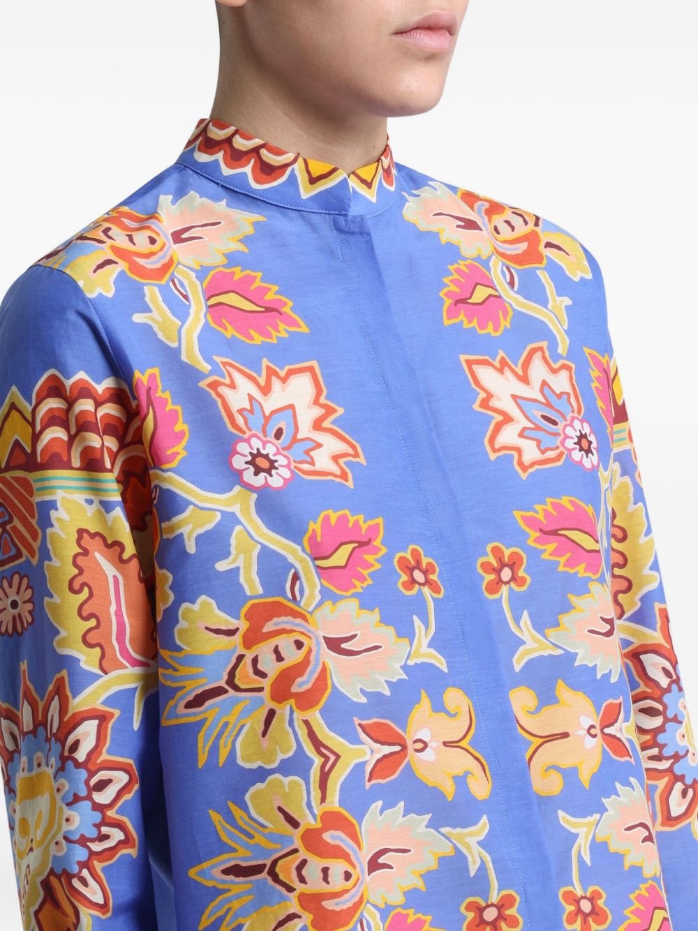 floral-print shirt - 5