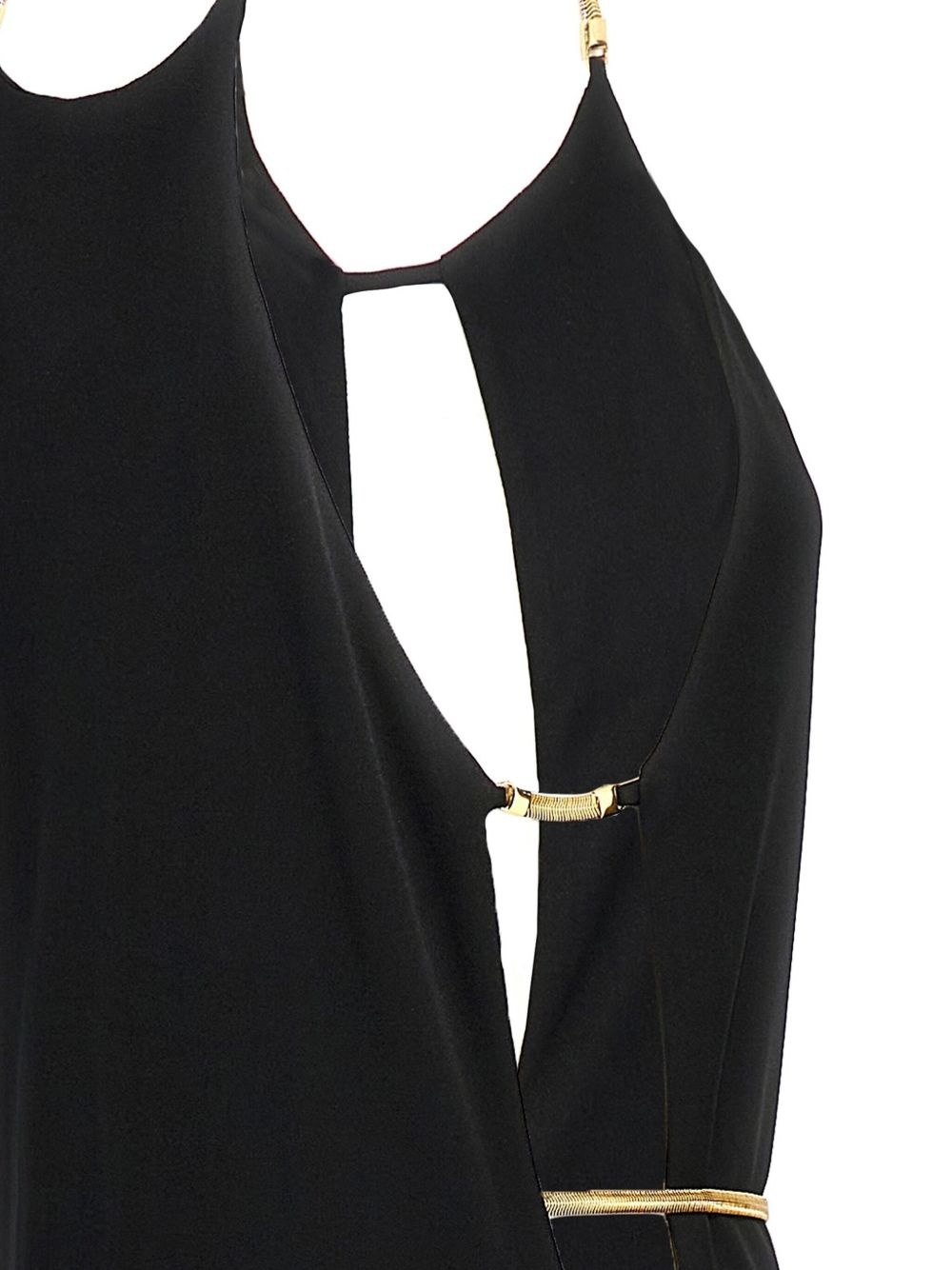 herringbone-chain gown - 5