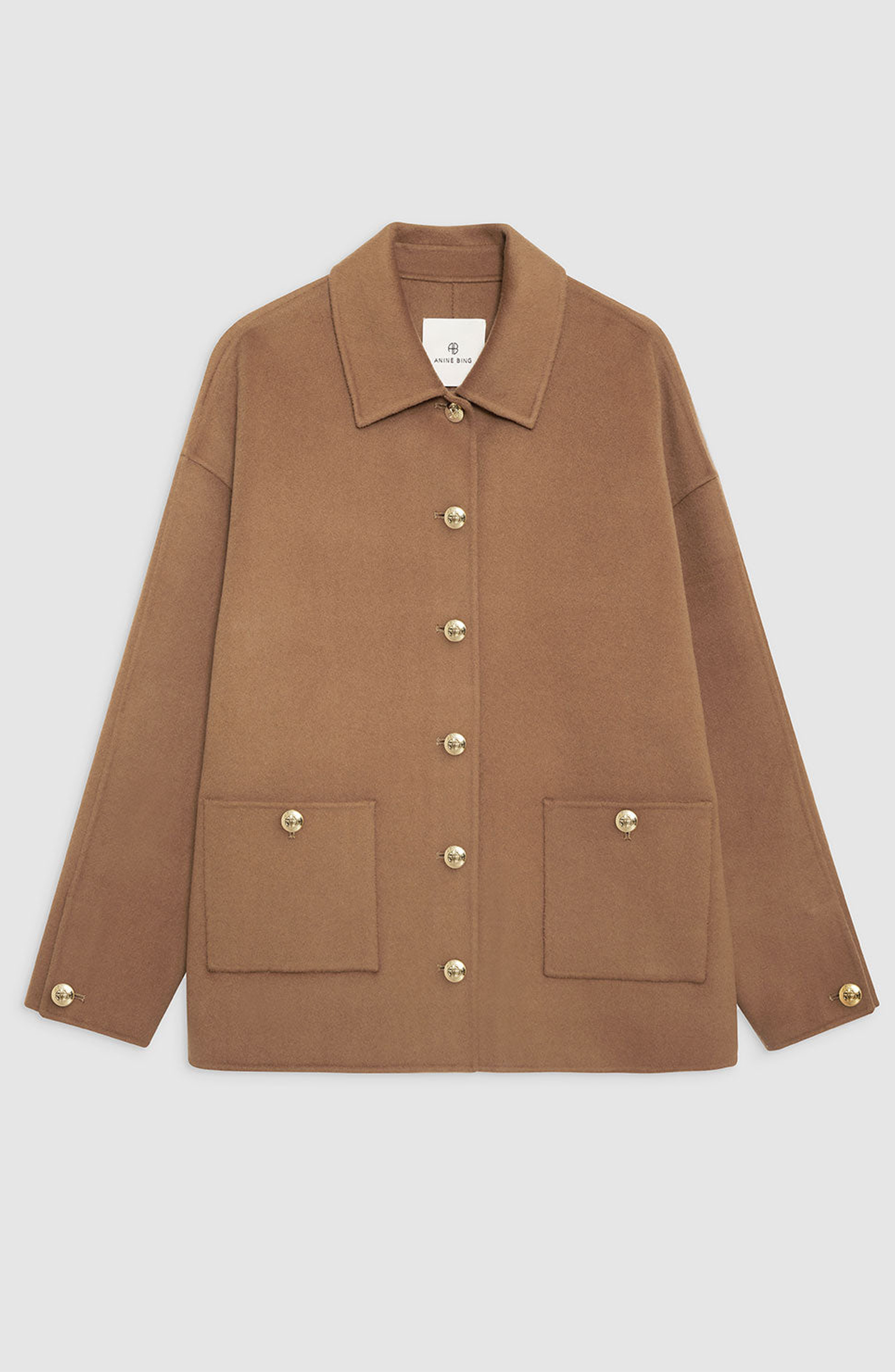 ANINE BING Luca Cashmere Blend Jacket in Camel at Nordstrom - 4