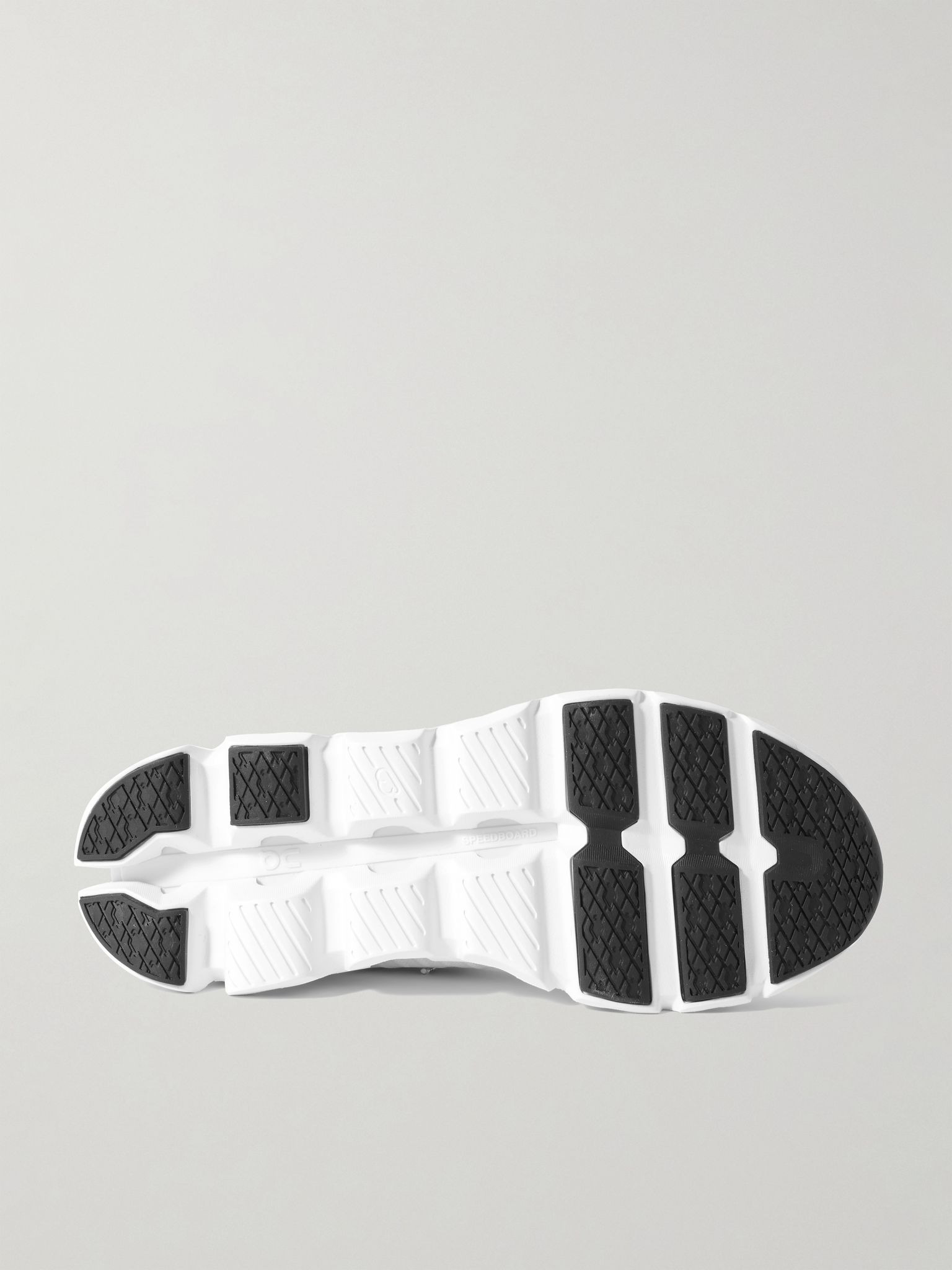 Cloudswift 4 Rubber-Trimmed Stretch-Knit Running Sneakers White - 3