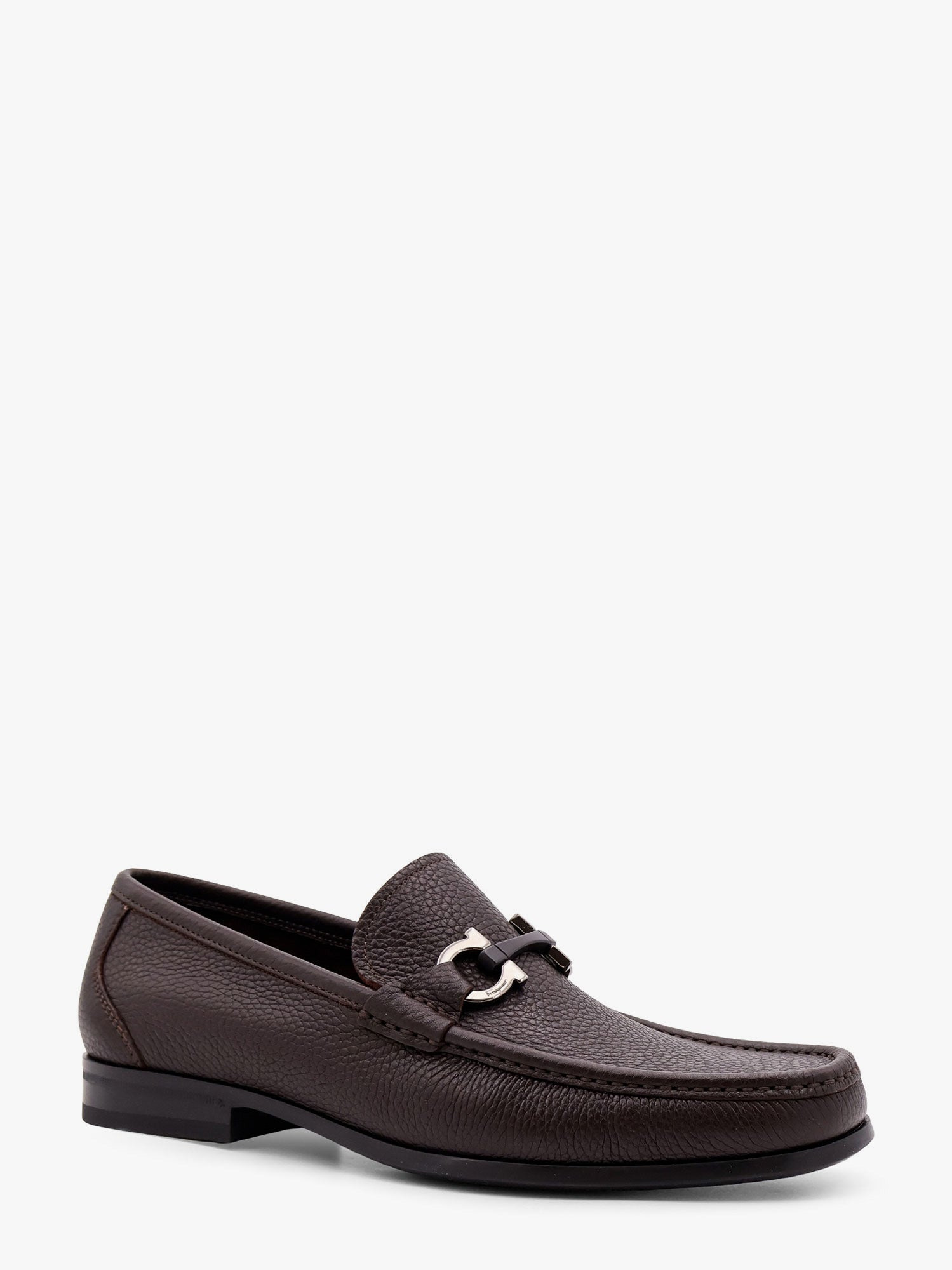 Ferragamo Men Grandioso Leather Loafer With Gancini Detail - 2