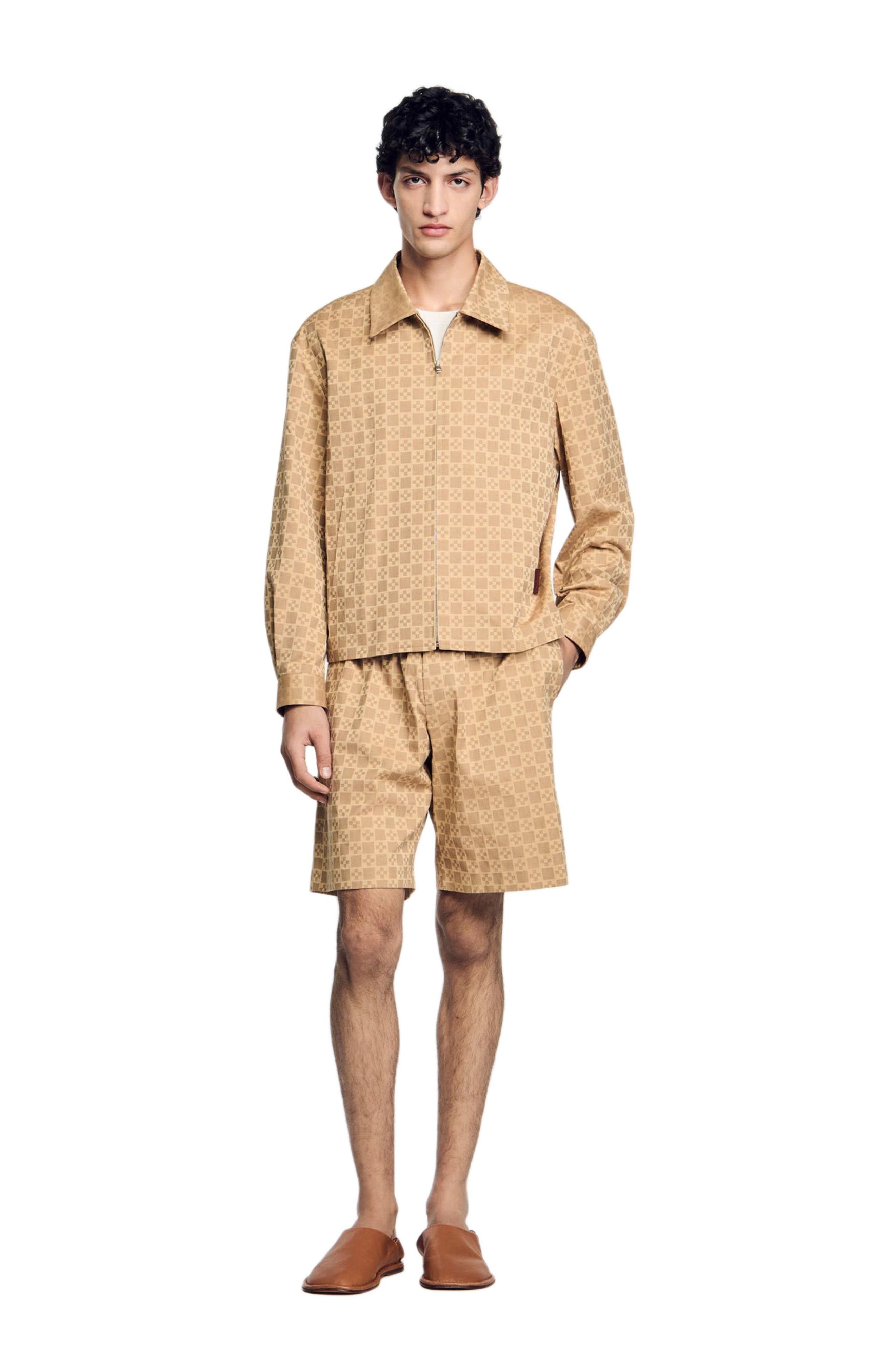 SANDRO Square Cross zip-up jacket at Nordstrom - 6