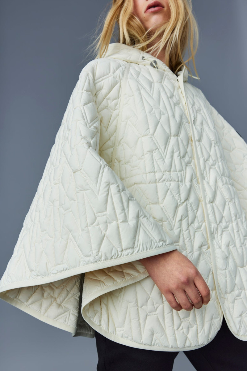 MICAH Mattle light down monogram poncho with hood 5