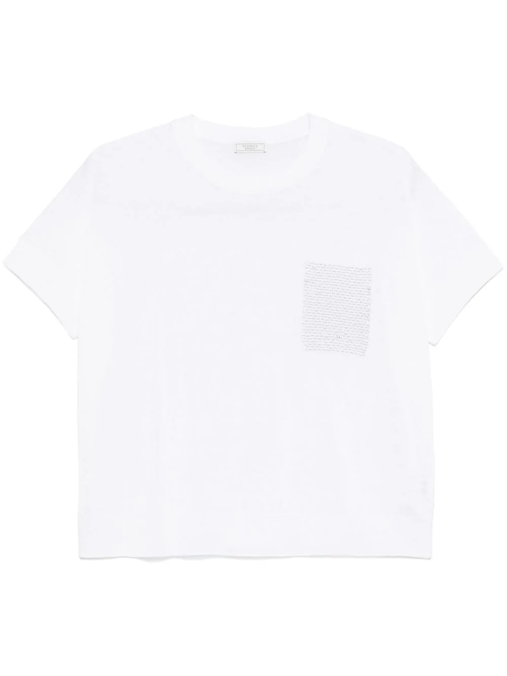 bead-detail T-shirt - 1