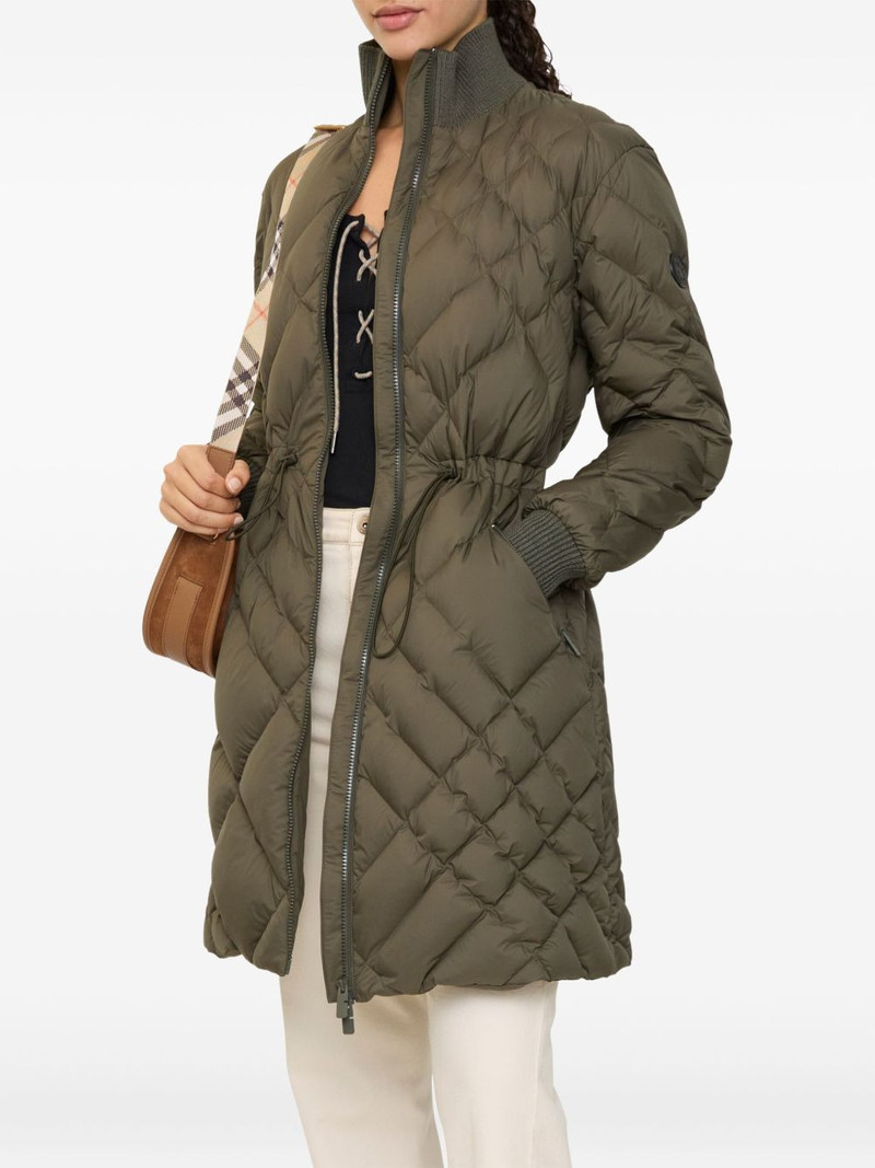 Burberry Danesbury check-stitch puffer coat outlook