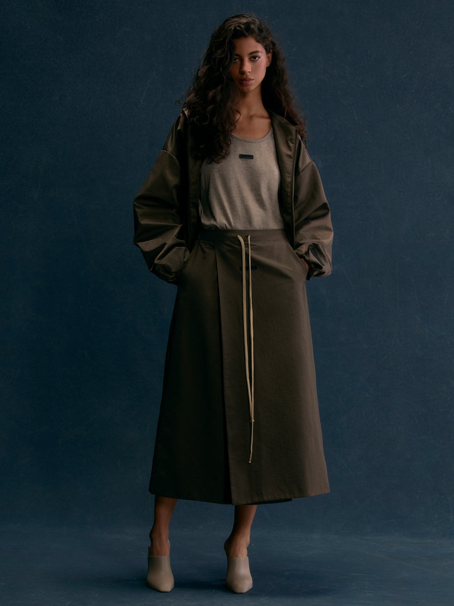 Women's Military Nylon Wrap Skirt - 2