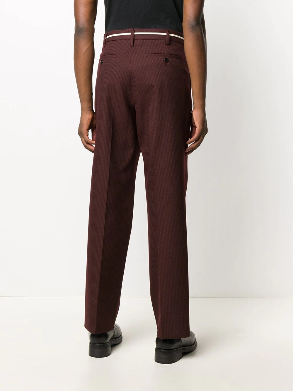 tailored straight-leg trousers - 4