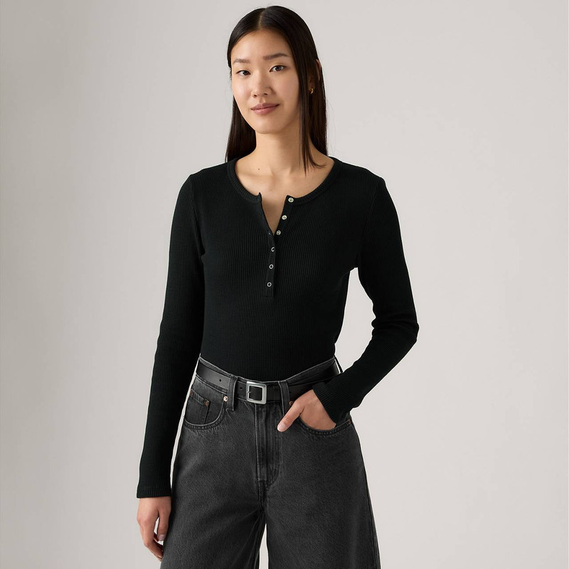 Levi's DRY GOODS WOMEN'S WAFFLE HENLEY outlook