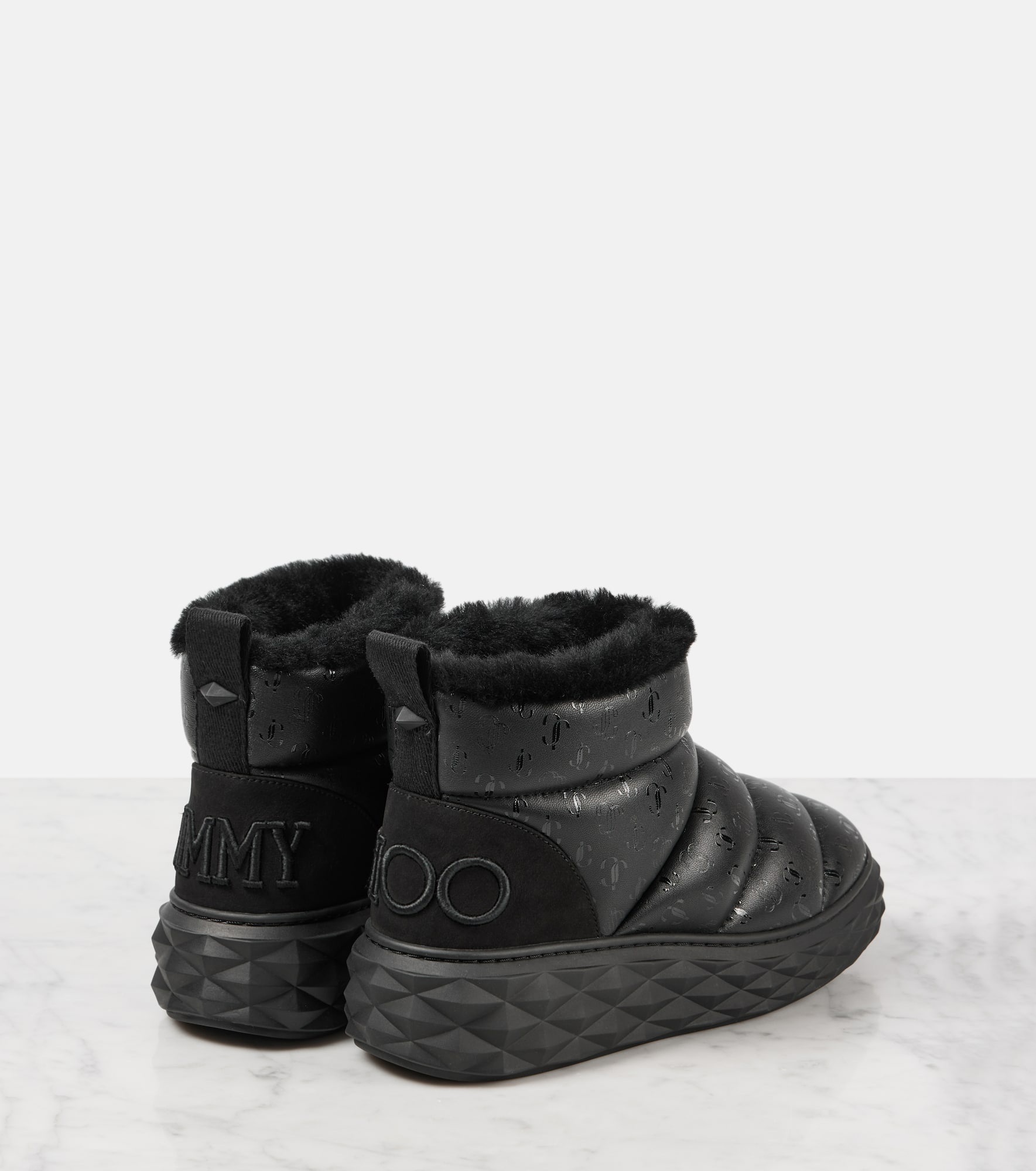 Xan shearling-lined leather snow boots - 2