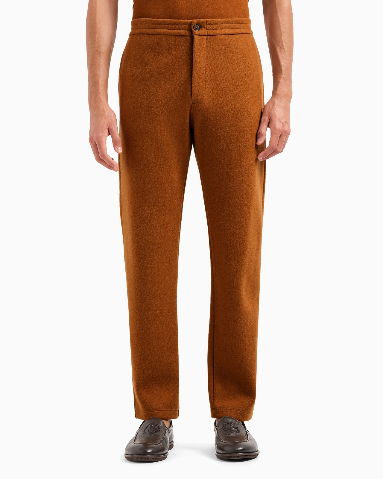 GIORGIO ARMANI VICUÑA TROUSERS IN CASHMERE AND VICUÑA - 4