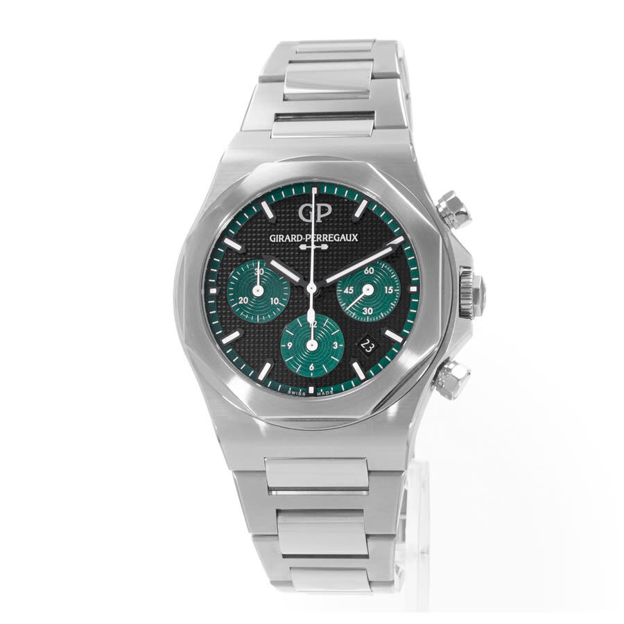 Pre-owned Girard Perregaux Laureato Chronograph Automatic Black Dial Men's Watch 81020-11-3254-1GM - 2