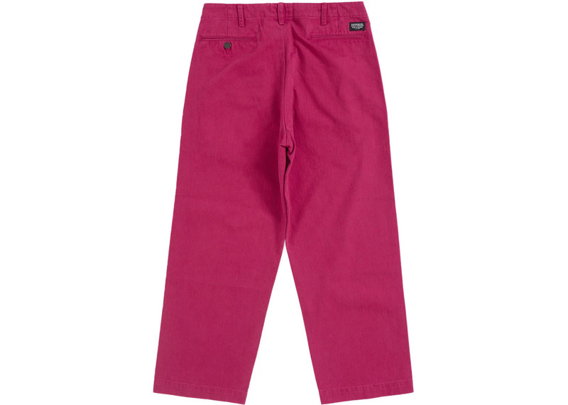 Supreme Supreme Washed Herringbone Chino Pant Dusty Pink outlook