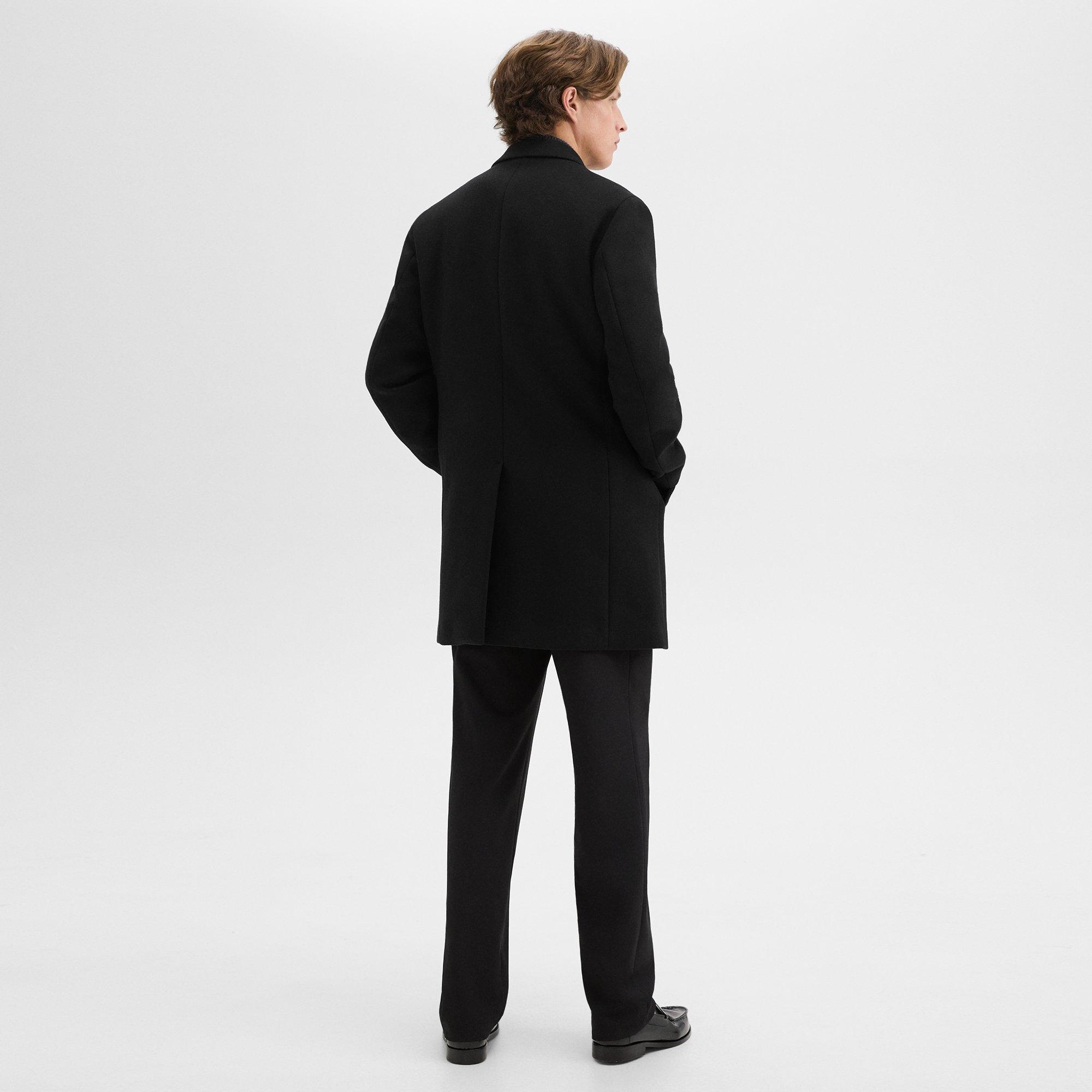 3-Button Topcoat in Recycled Wool-Blend Melton - 4