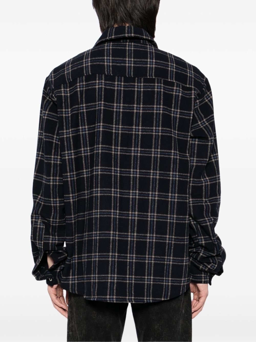 logo patch long-sleeves shirt - 4