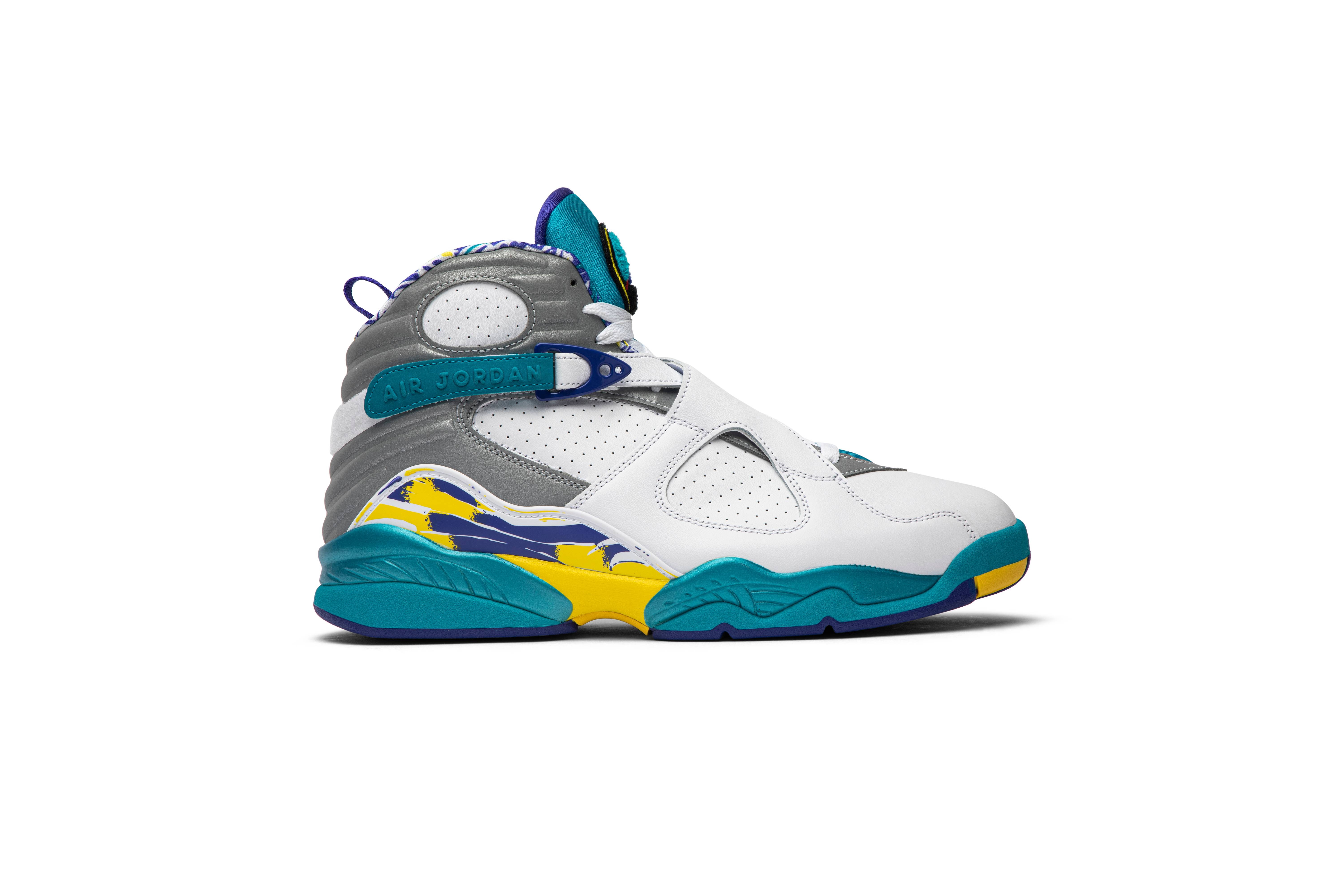 Wmns Air Jordan 8 Retro 'White Aqua' - 1