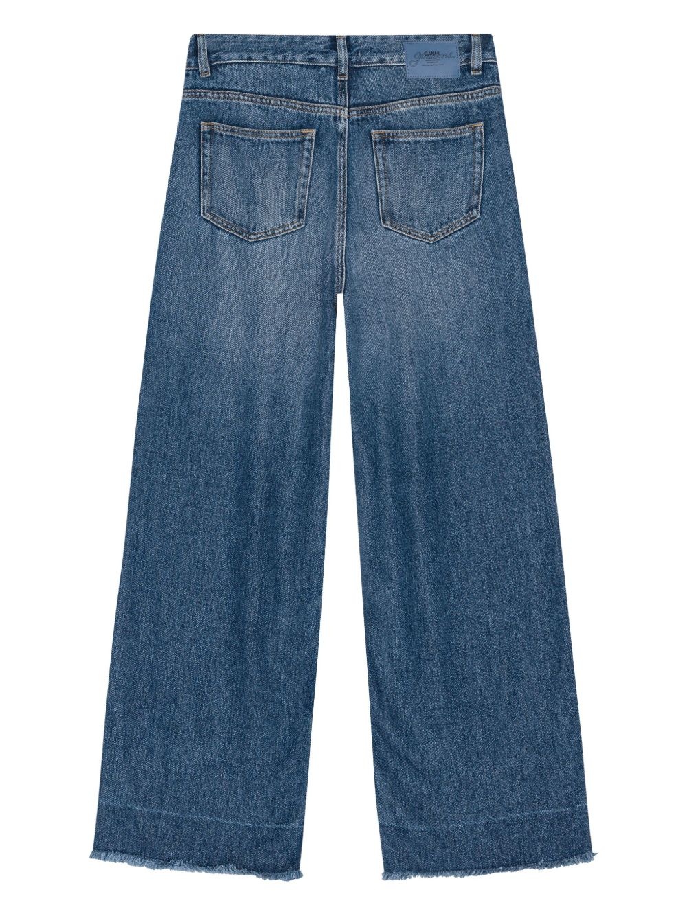 appliqué wide-leg jeans - 6