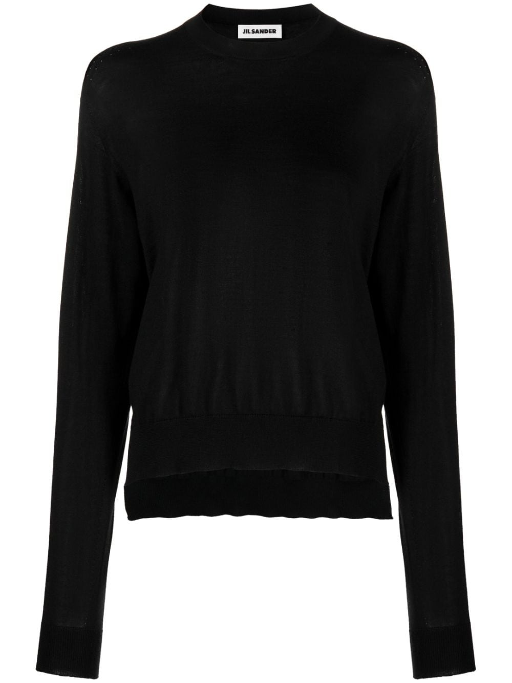 ribbed crew neck jumper - 1