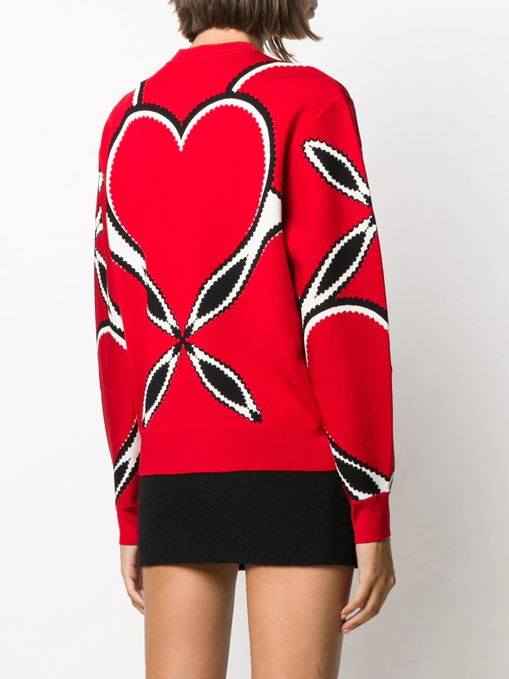 heart-intarsia jumper - 4