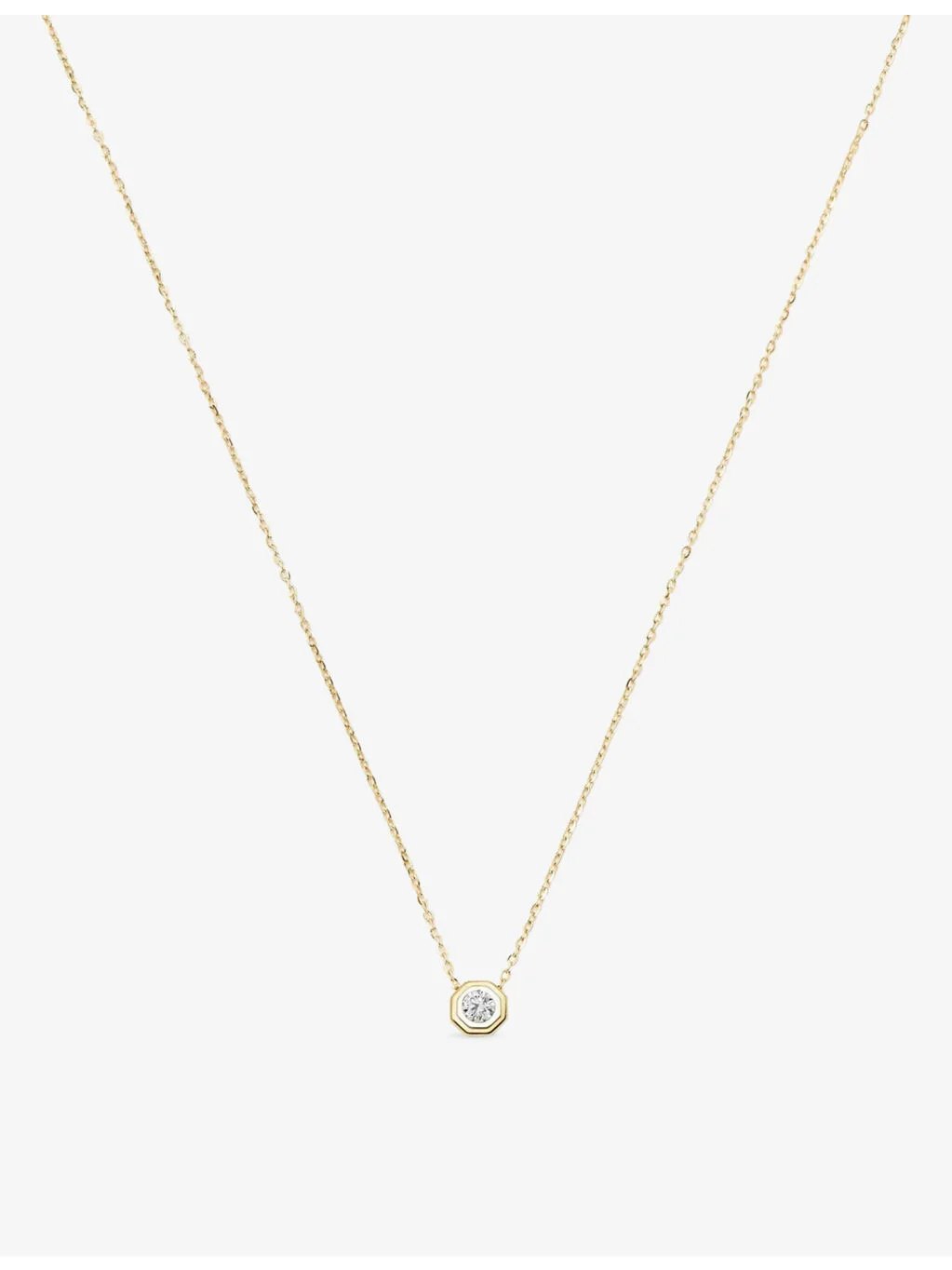 Lucy Williams Fine Diamond 14ct Yellow Gold And Lab Grown Diamond Pendant Necklace - 1