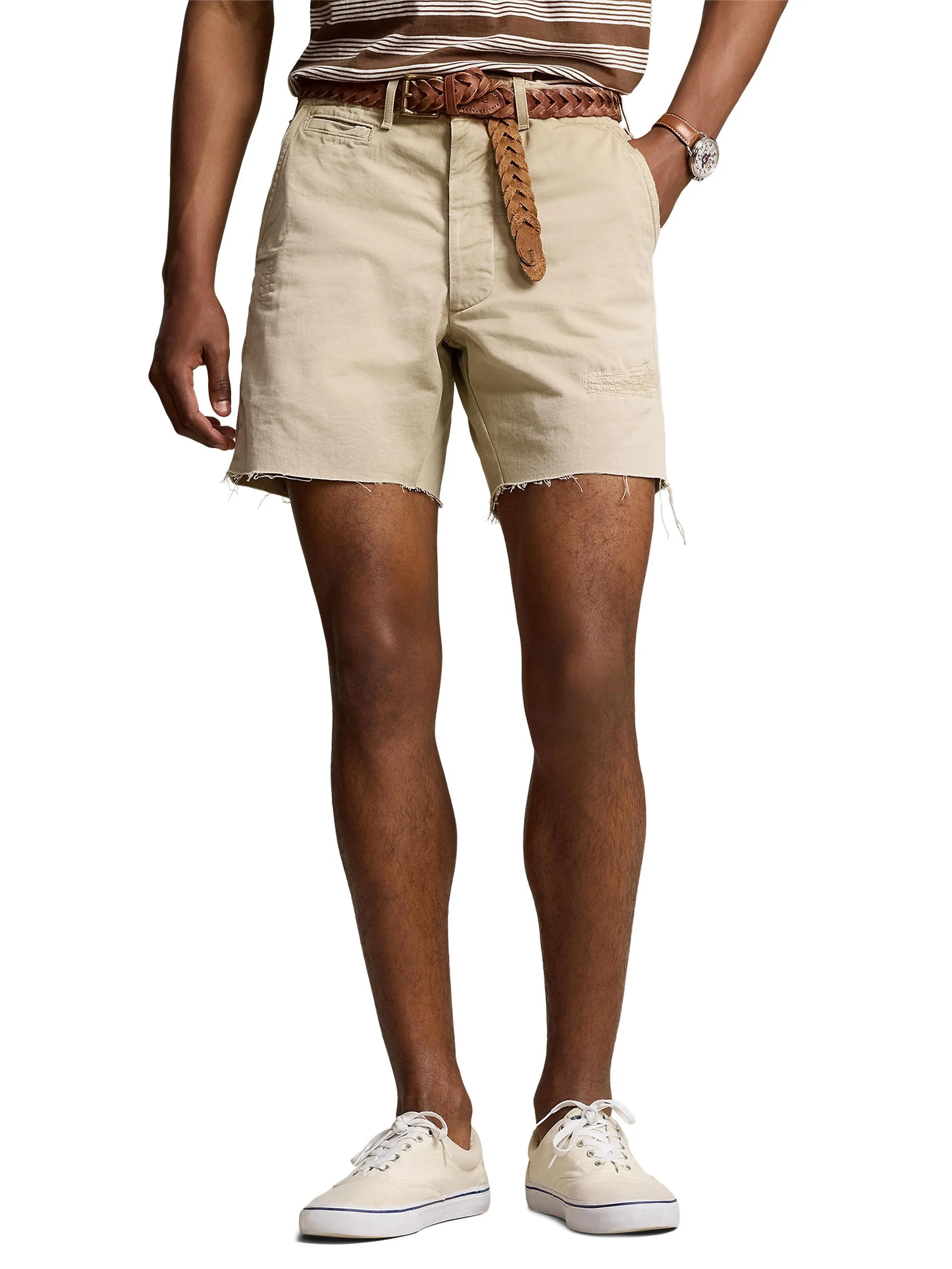 Men's Willard Twill Cut-Off Flat-Front Shorts - Haywell - 1