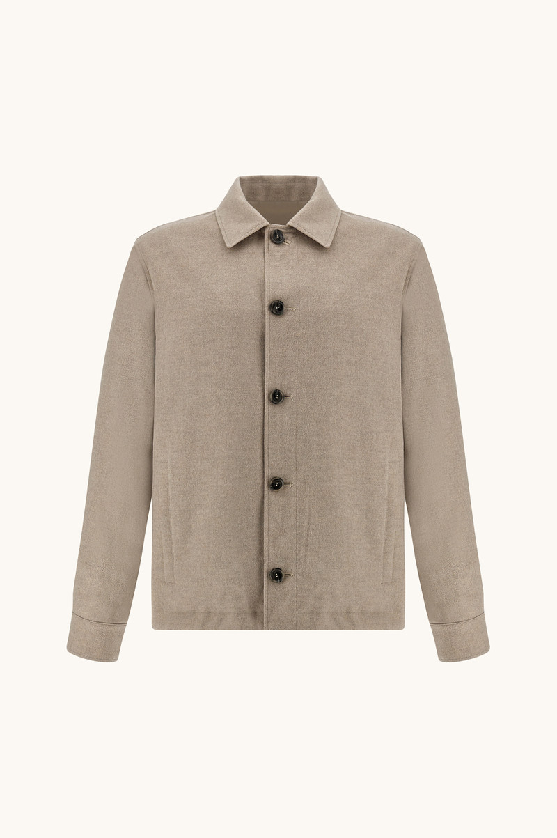 REVERSIBLE OVERSHIRT IN CASHMERE AND TECHNICAL FABRIC 11