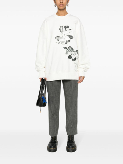 Y-3 floral-print jersey sweatshirt outlook