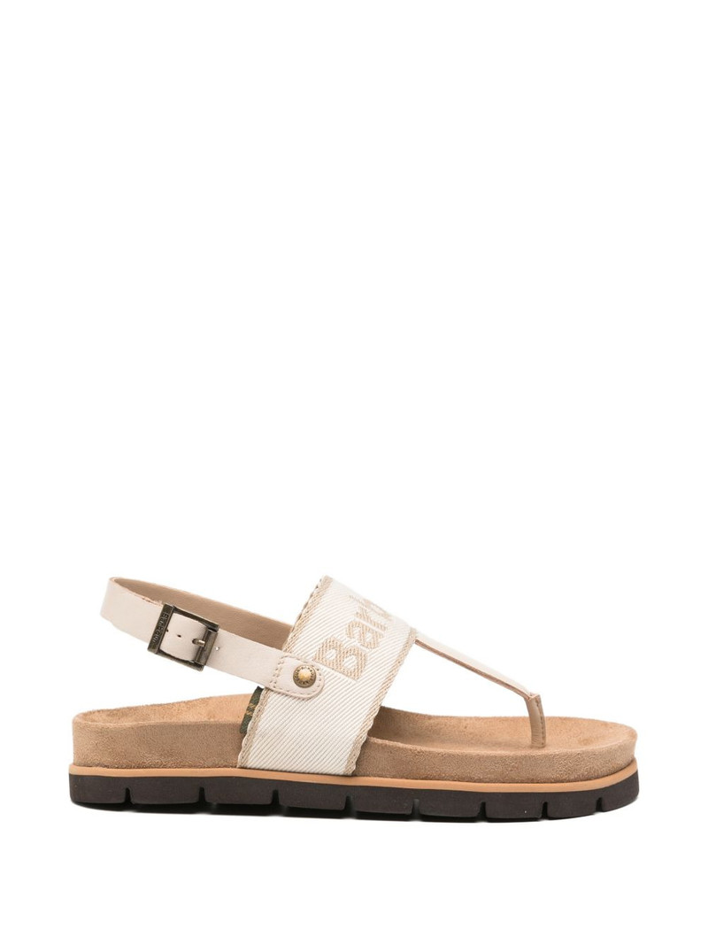 Lumley logo-embroidered slingback sandals 1
