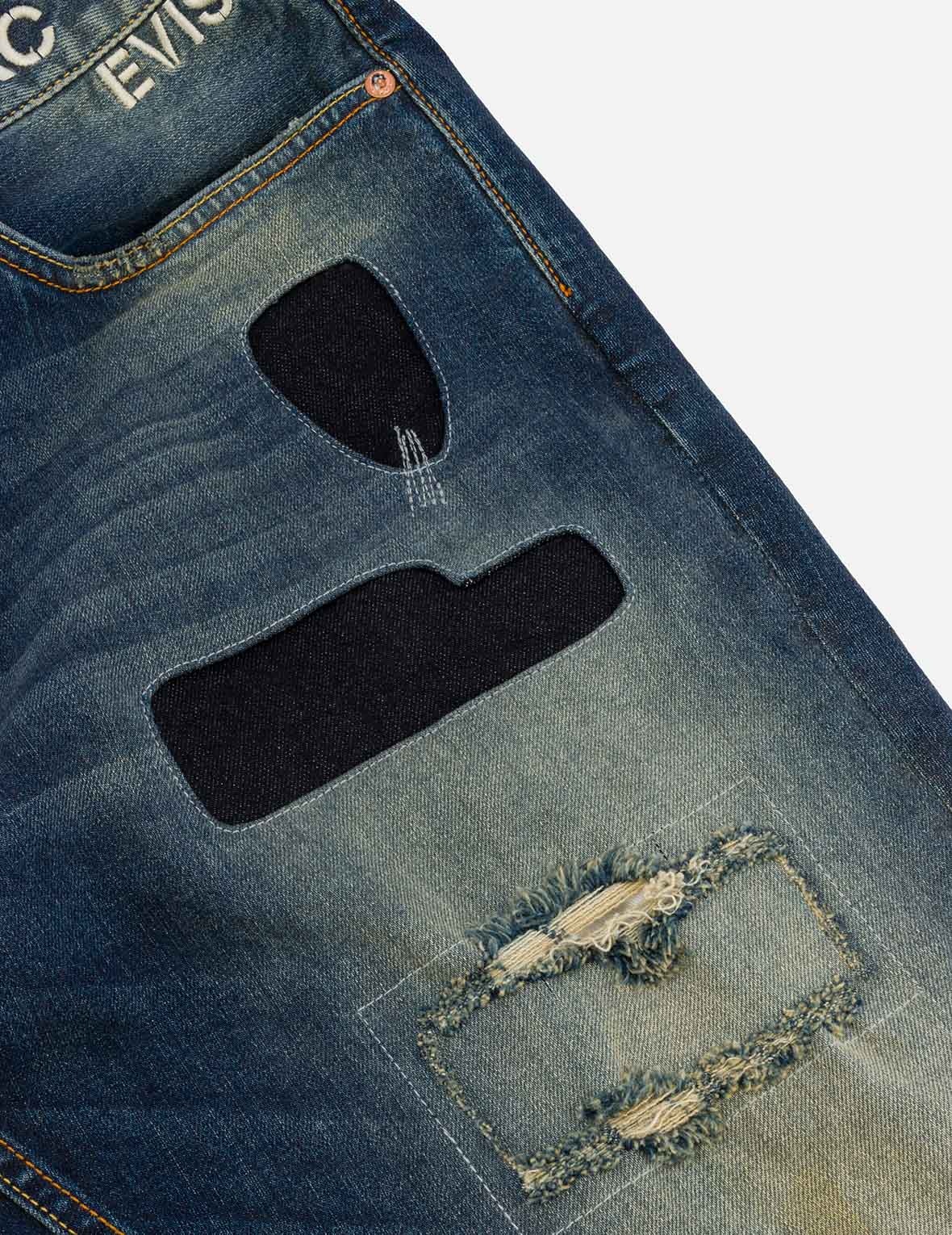 Logo Print and Seagull Embroidery Carrot Fit Jeans #2017 - 12