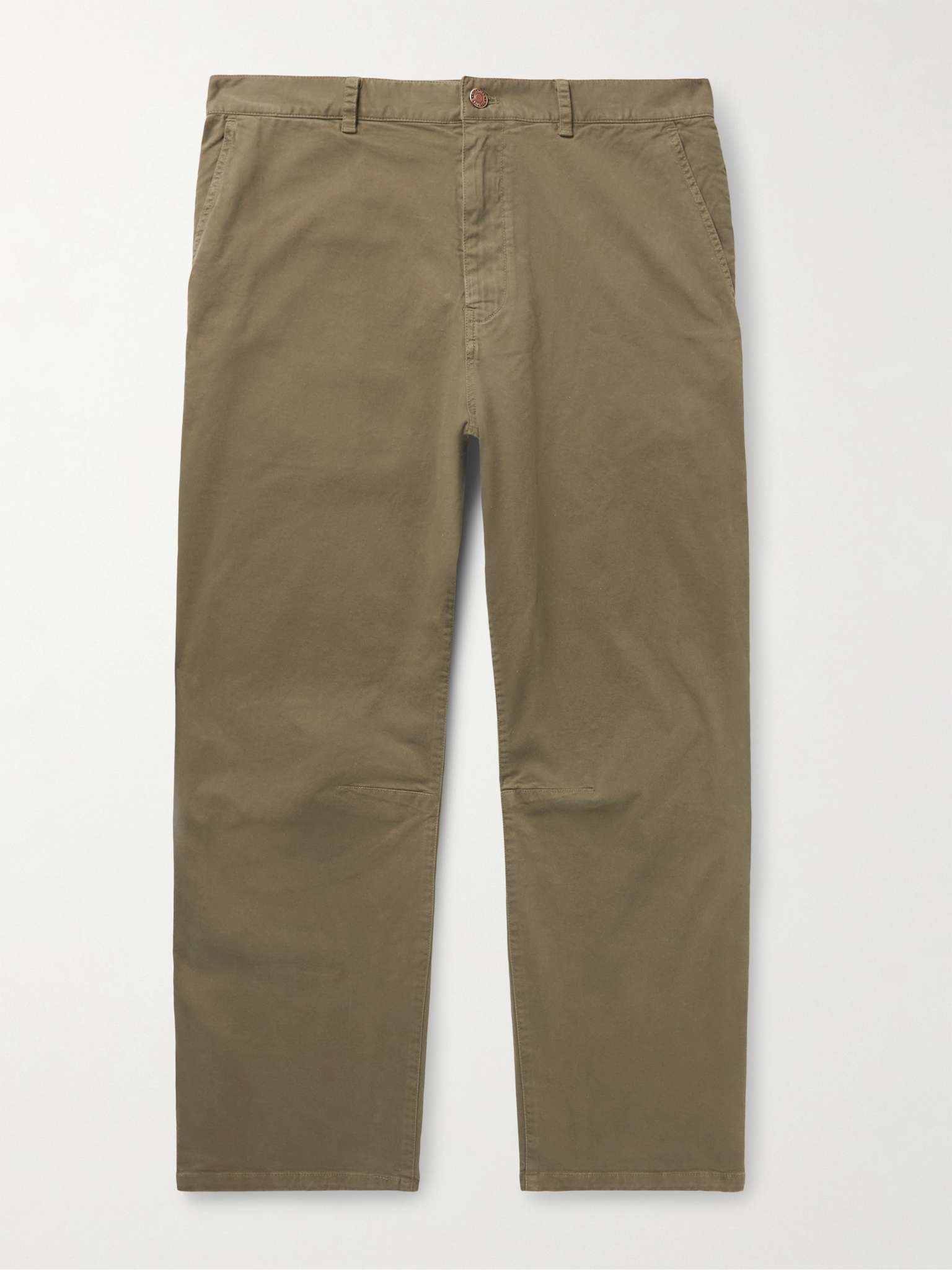 Carpenter Straight-Leg Stretch-Cotton Twill Trousers - 1