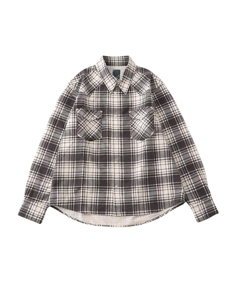 FOUR CORNERS CHECK L/S BLACK - 1