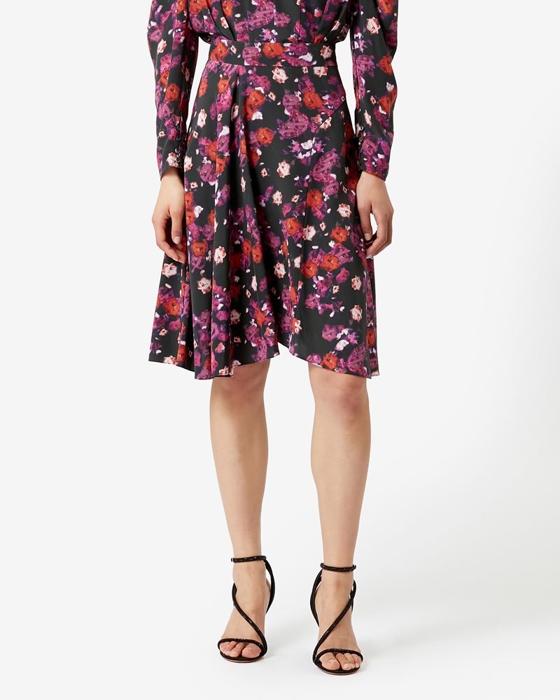 CHASENIA FLORAL MIDI SKIRT - 4