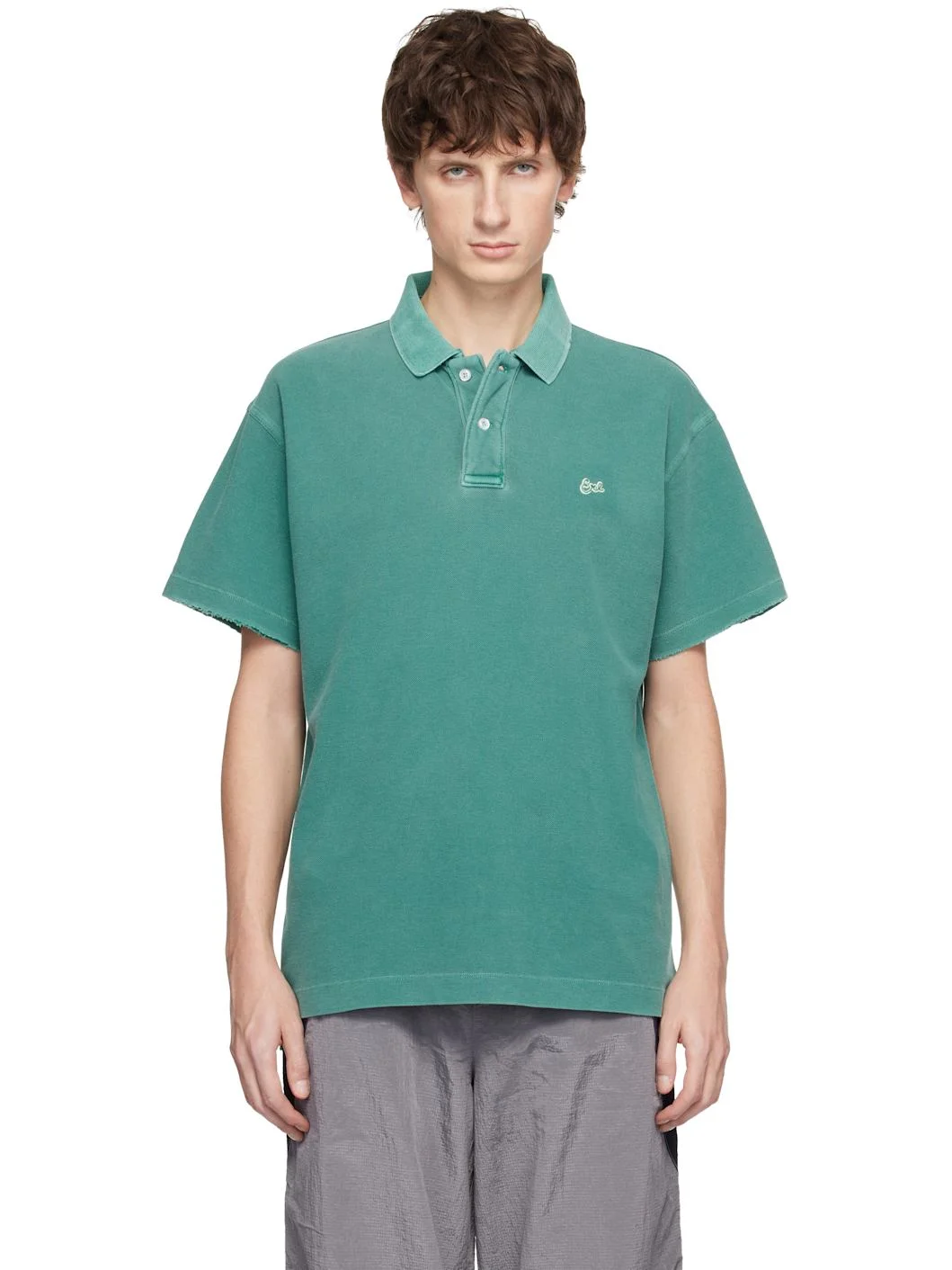 Green Faded Polo - 1