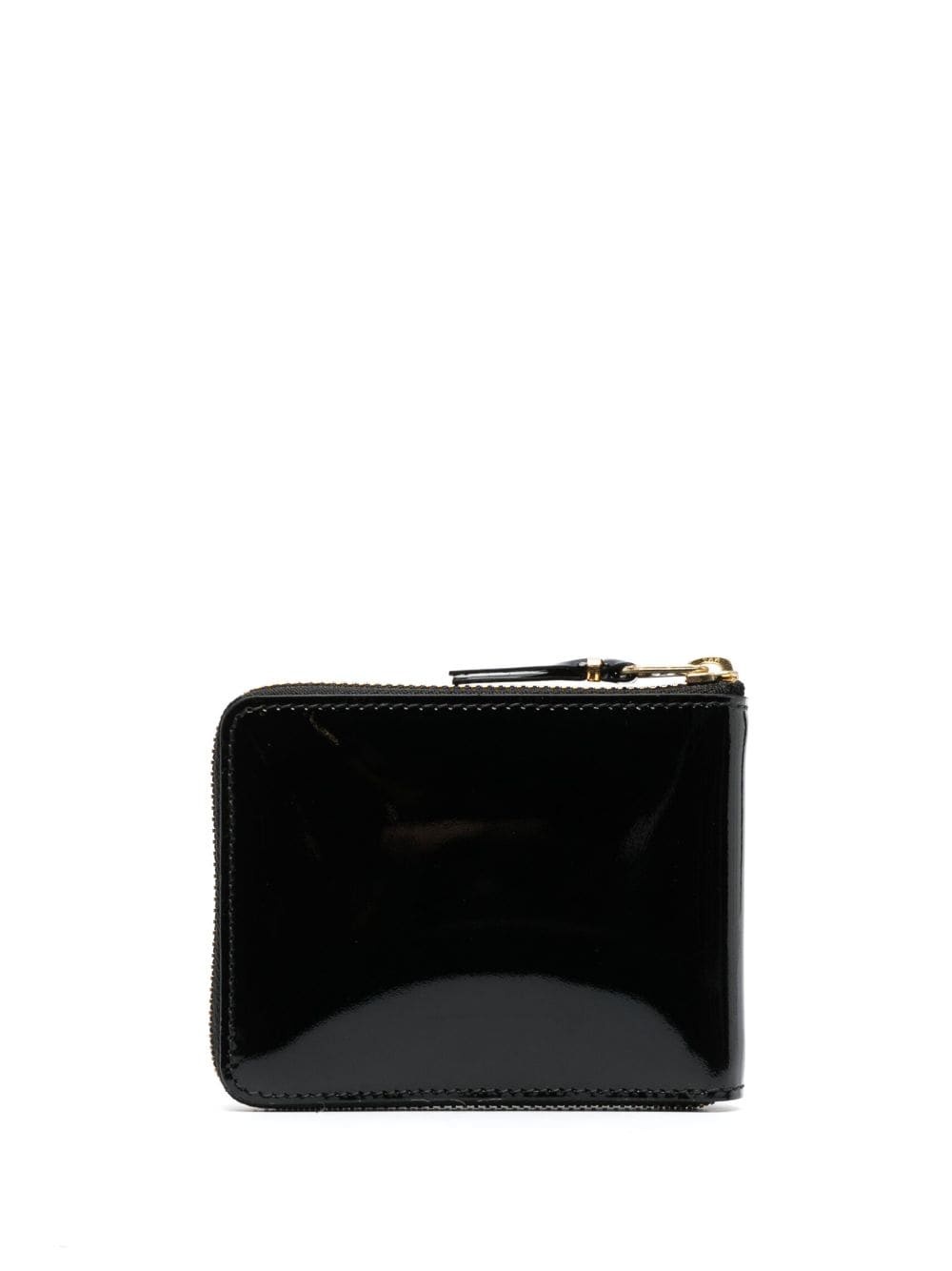 patent leather zipped wallet - 2